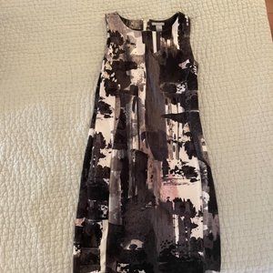 H&M black, white, gray paint dress